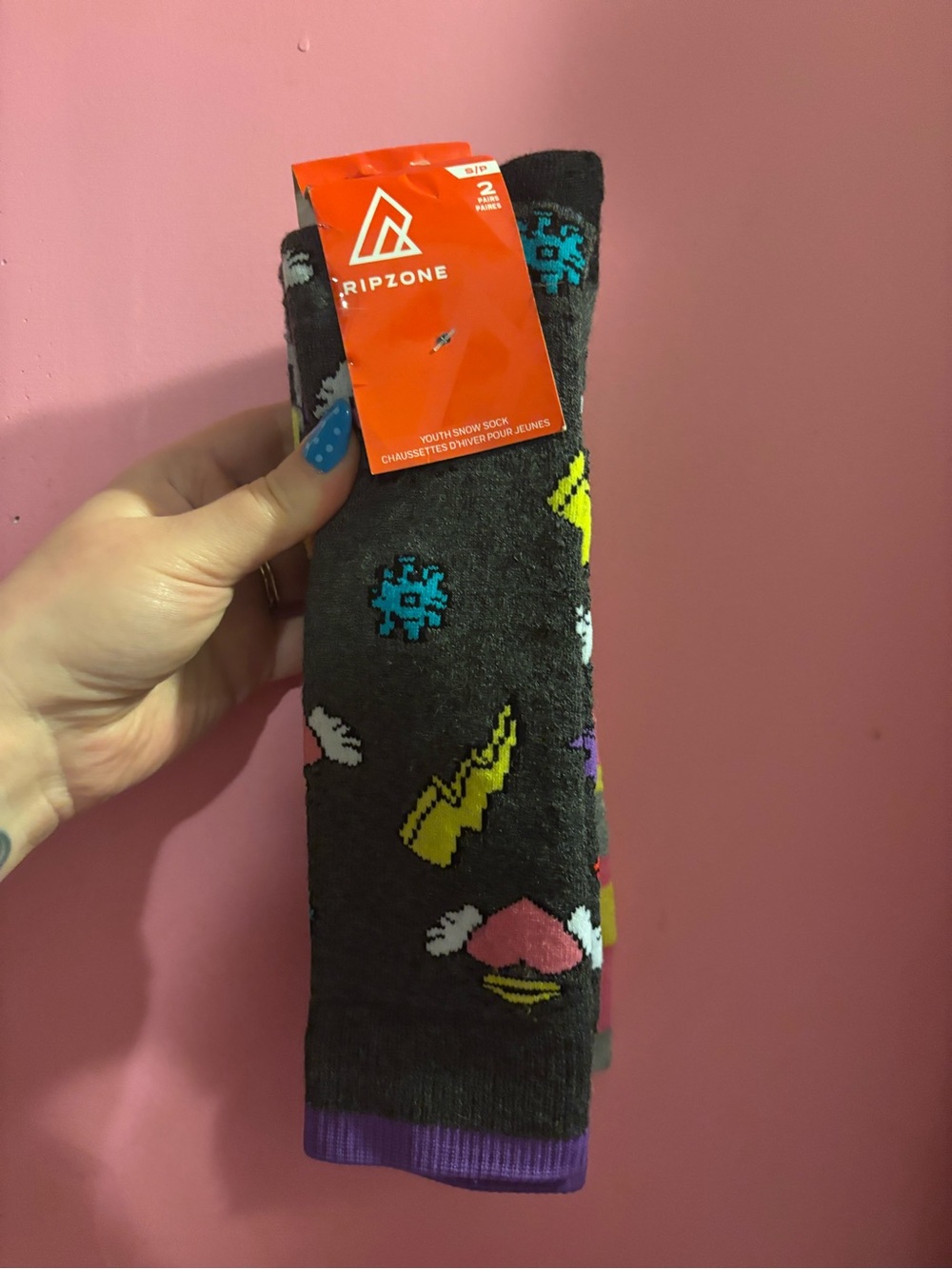 Girls small youth ripzone socks for winter